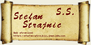 Stefan Strajnić vizit kartica